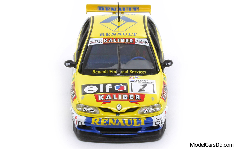 1997 - Renault Laguna BTCC Vitesse 1/43 (Жълт / Син) Предница
