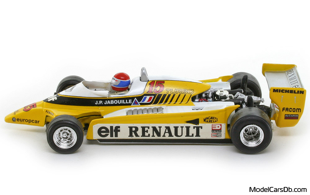 1980 - Renault RE23 Quartzo 1/43 (Жълт / Бял) Страна