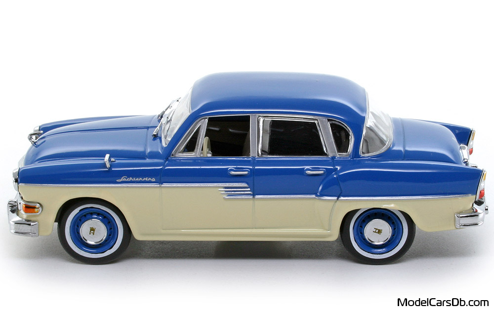 1956 - Sachsenring P240 Altaya 1/43 (Син / Бял) Страна