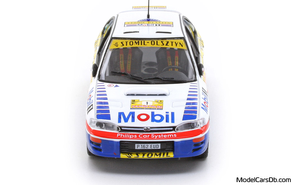 1997 - Subaru Impreza WRC DeAgostini 1/43 (Бял / Син) Предница
