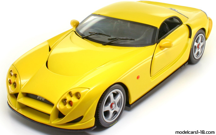1996 - TVR Speed 12 Concept Hot Wheels 1/18 (Жълт) Предна лява страна