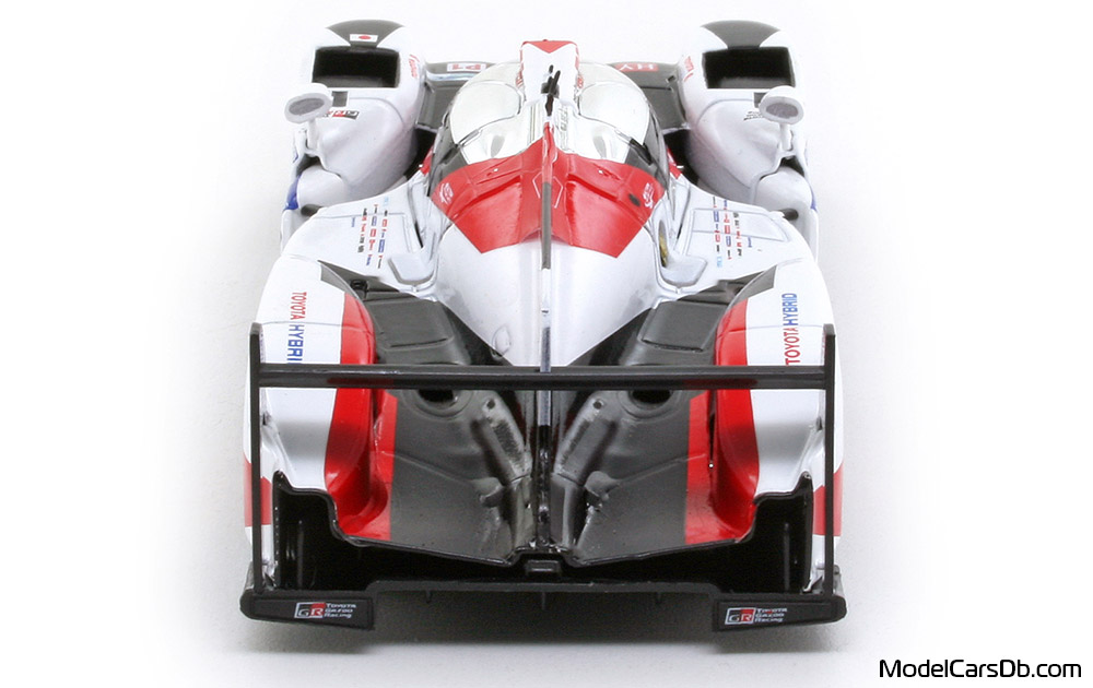 2017 - Toyota TS050 Hybrid Hachette 1/43 (Бял / Червен) Задница