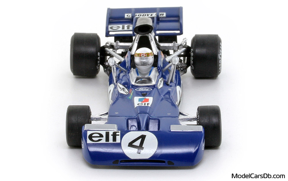 1972 - Tyrrell Cosworth 003 Quartzo 1/43 (Син / Бял) Предница