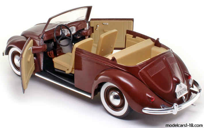 1949 - Volkswagen Beetle (Kaefer) Solido 1/17 (Кафяв) Отваряеми части