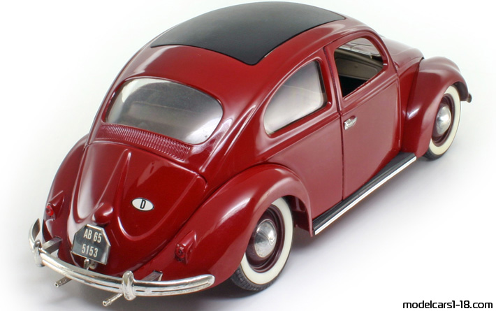 1958 - Volkswagen Beetle (Kaefer) Solido 1/17 (Червен) Задна дясна страна