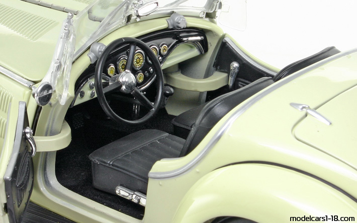 1936 - Wanderer W25K Ricko 1/18 (Бял) Интериор арматурно табло