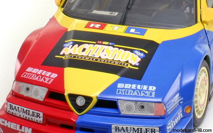 1994 - Alfa Romeo 155 V6 TI DTM UT 1/18 (Gelb / Blau) Motor