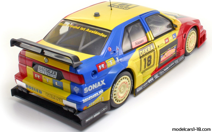 1994 - Alfa Romeo 155 V6 TI DTM UT 1/18 (Gelb / Blau) Hinten rechte seite