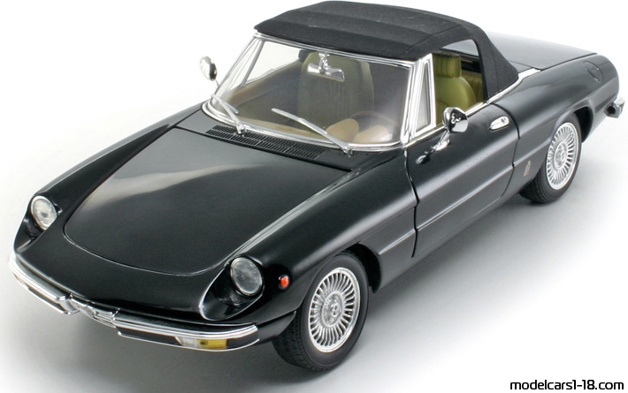 1969 - Alfa Romeo 2000 Spider Veloce Ricko 1/18 (Black) Vorne linke Seite
