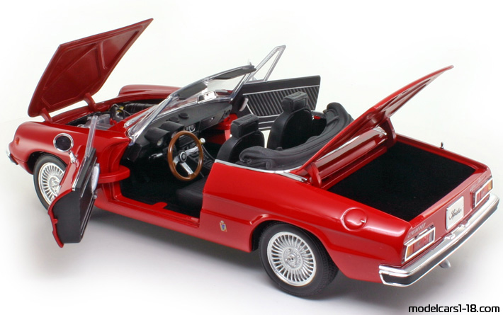1969 - Alfa Romeo 2000 Spider Veloce Ricko 1/18 (Rot) Zu öffnende Teile