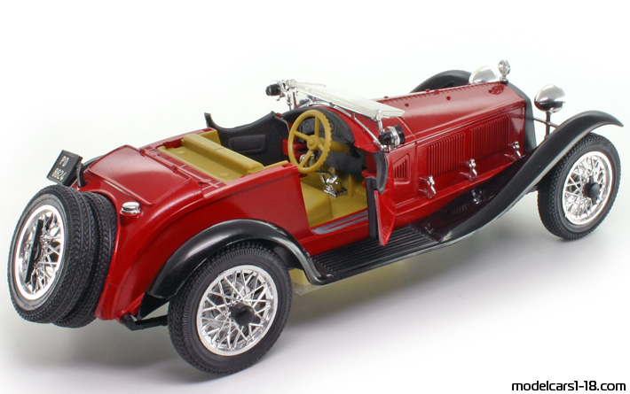 1931 - Alfa Romeo 6C 1750 Polistil 1/16 (Rot / Schwarz) Zu öffnende Teile