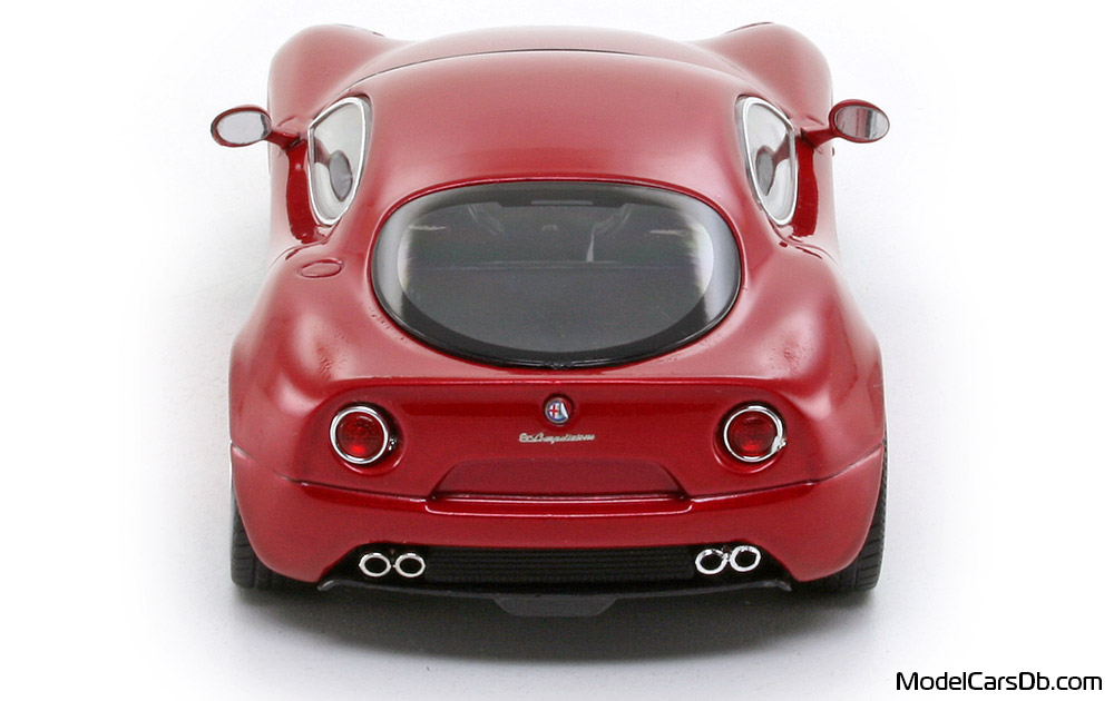 2003 - Alfa Romeo 8C Competizione Concept Minichamps 1/43 (Rot) Heck