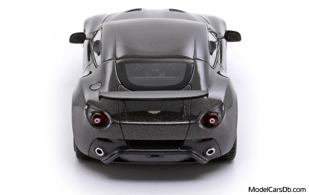 2012 - Aston Martin V12 Zagato Minichamps 1/43 (Grau) Heck
