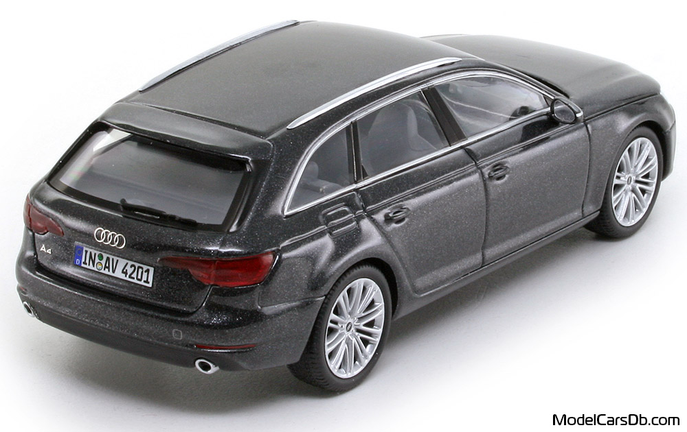 2016 - Audi A4 Avant (B9) Spark 1/43 (Grau) Hinten rechte seite