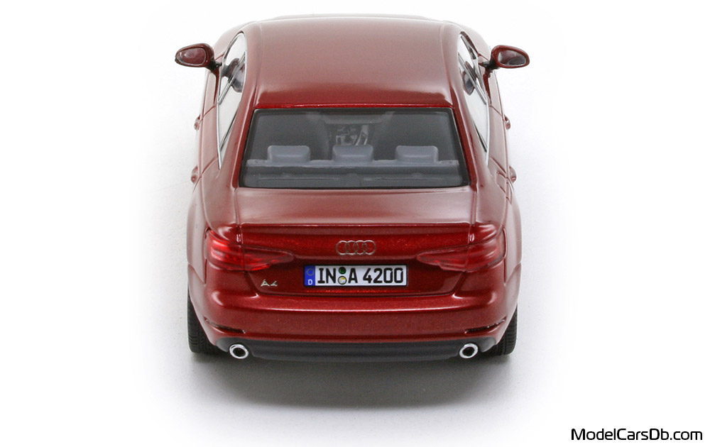 2016 - Audi A4 (B9) Spark 1/43 (Rot) Heck