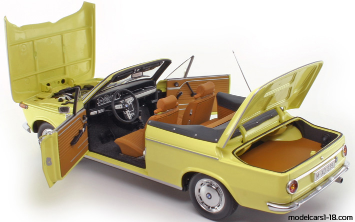 1971 - BMW 2002 Minichamps 1/18 (Gelb) Zu öffnende Teile