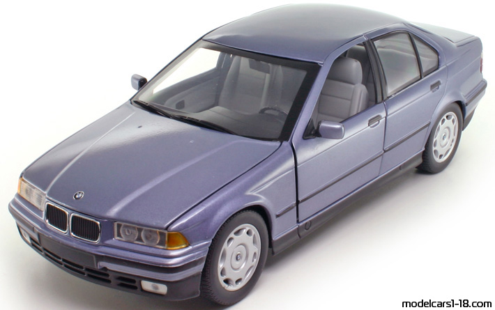 1992 - BMW 3 (E36) UT 1/18 (Lila) Vorne linke Seite