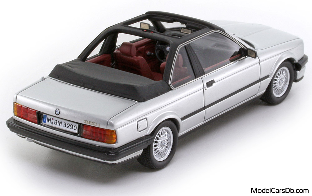 1986 - BMW 325i Baur (E30) Neo Scale Models 1/43 (Silber) Hinten rechte seite
