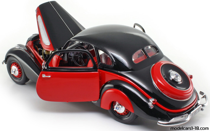 1937 - BMW 327 Guiloy 1/18 (Schwarz / Rot) Zu öffnende Teile