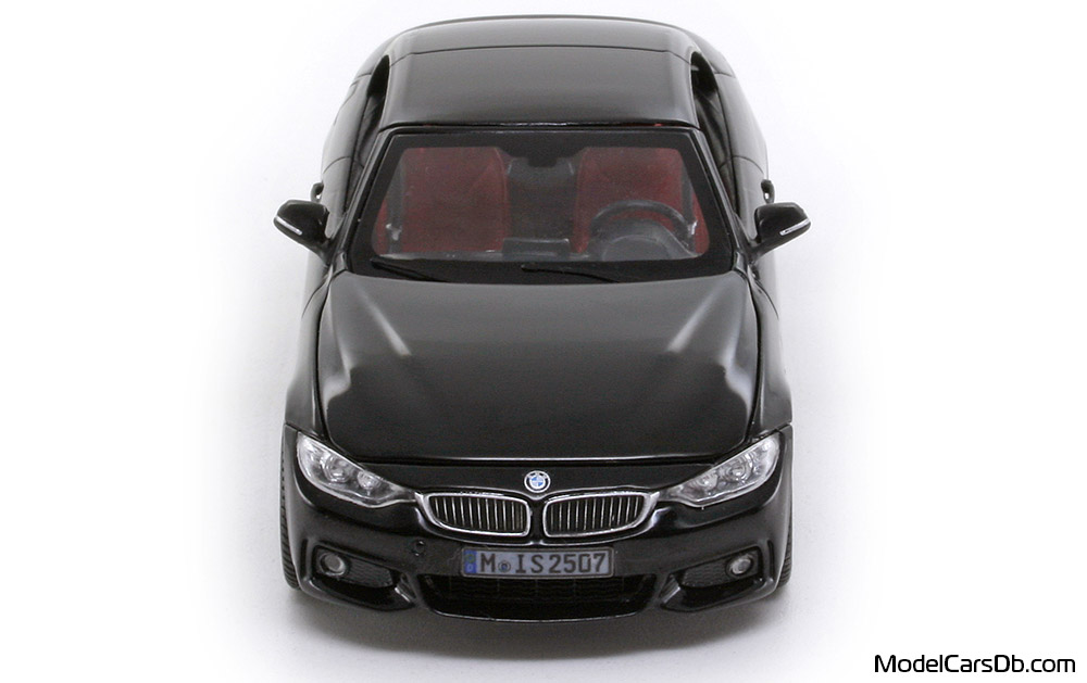 2014 - BMW 435i Cabriolet (F33) Paragon 1/43 (Schwarz) Front