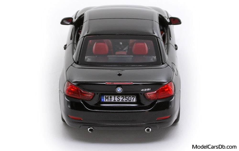 2014 - BMW 435i Cabriolet (F33) Paragon 1/43 (Schwarz) Heck