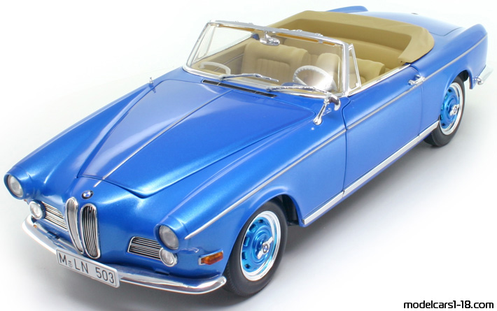 1956 - BMW 503 Revell 1/18 (Blau) Vorne linke Seite