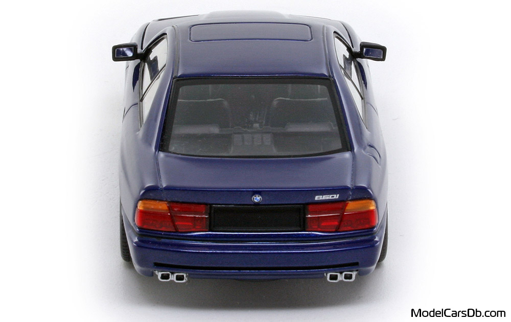 1991 - BMW 850i (E31) Minichamps 1/43 (Blau) Heck