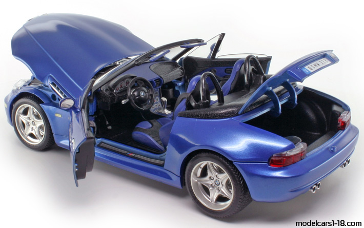 1996 - BMW Z3 M (E36/7) Bburago 1/18 (Blau) Zu öffnende Teile