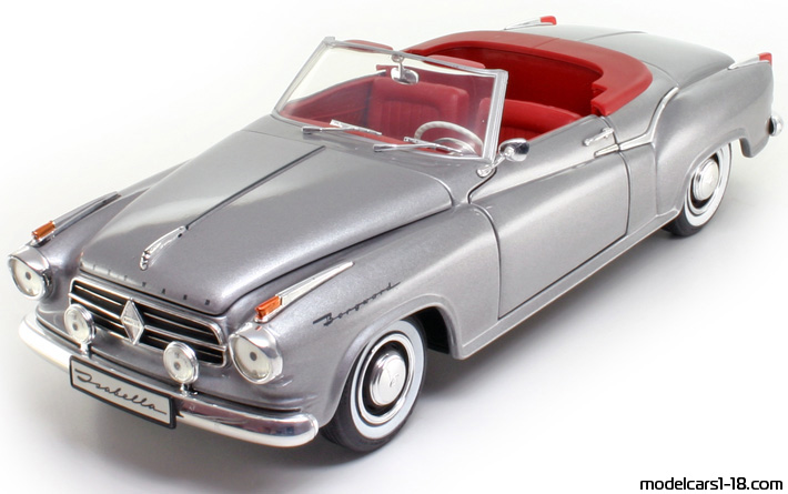 1958 - Borgward Isabella TS Revell 1/18 (Silber) Vorne linke Seite