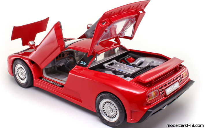 1992 - Bugatti EB 110 Anson 1/18 (Rot) Zu öffnende Teile