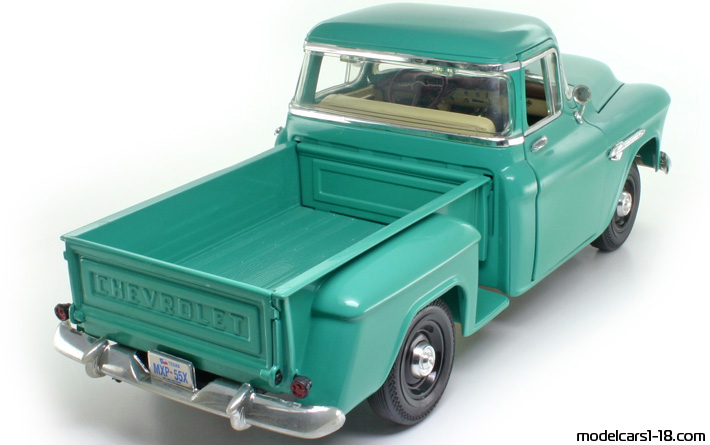 1955 - Chevrolet 3100 Pick Up ERTL 1/18 (Grün) Hinten rechte seite