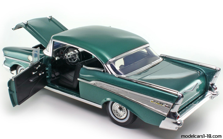 1957 - Chevrolet Bel Air Motor Max 1/18 (Grün) Zu öffnende Teile