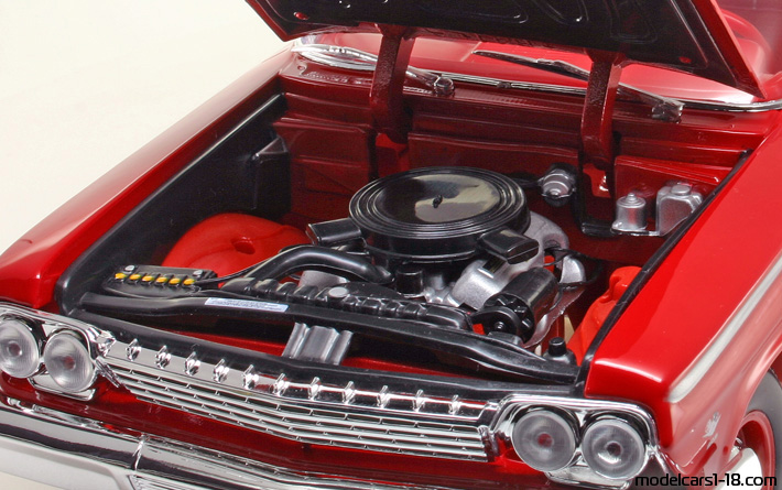 1962 - Chevrolet Bel Air Maisto 1/18 (Rot) Motor