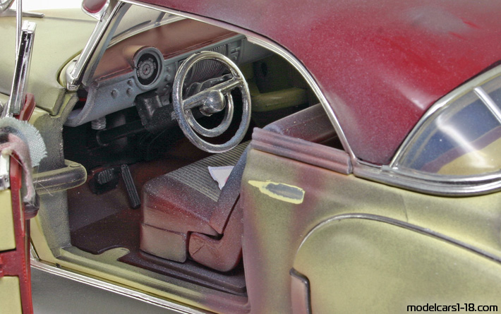 1950 - Chevrolet Bel Air Motor Max 1/18 (Gelb / Rot) Innenraum Armaturenbrett