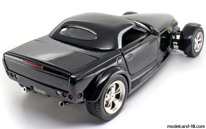 2001 - Chrysler Howler Concept Motor Max 1/18 (Schwarz) Hinten rechte seite