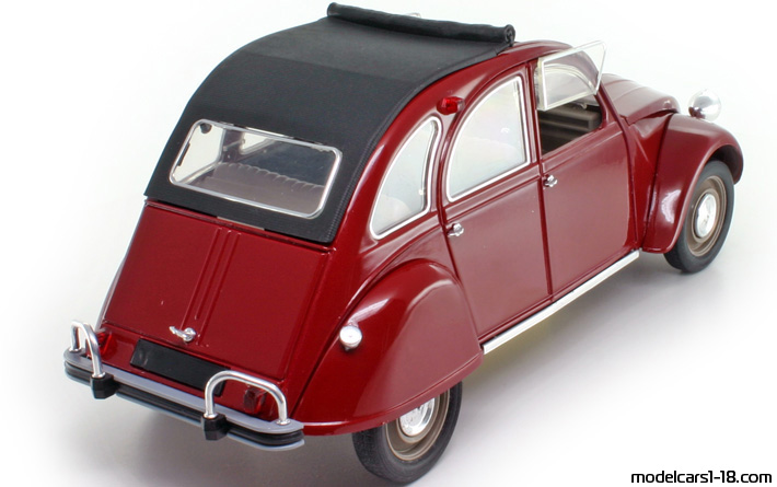 1966 - Citroen 2 CV Solido 1/17 (Rot) Hinten rechte seite