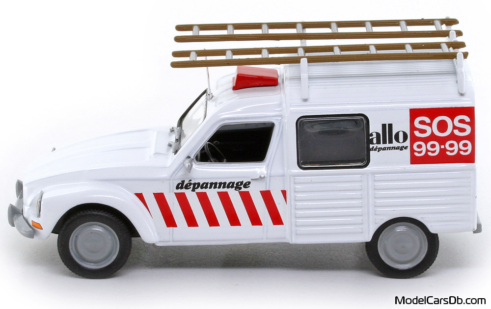 1980 - Citroen Acadiane Altaya 1/43 (Weiß / Rot) Seite