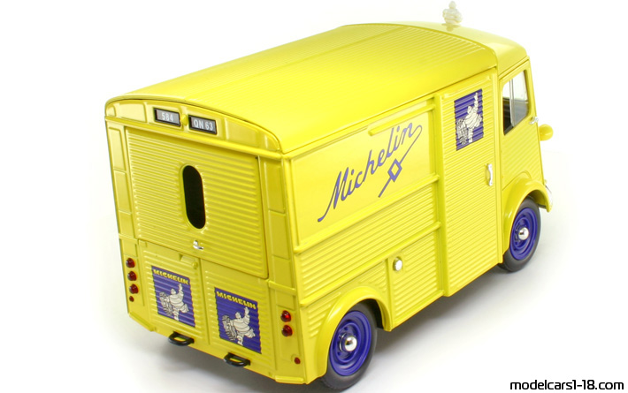 1962 - Citroen HY Solido 1/21 (Gelb) Hinten rechte seite