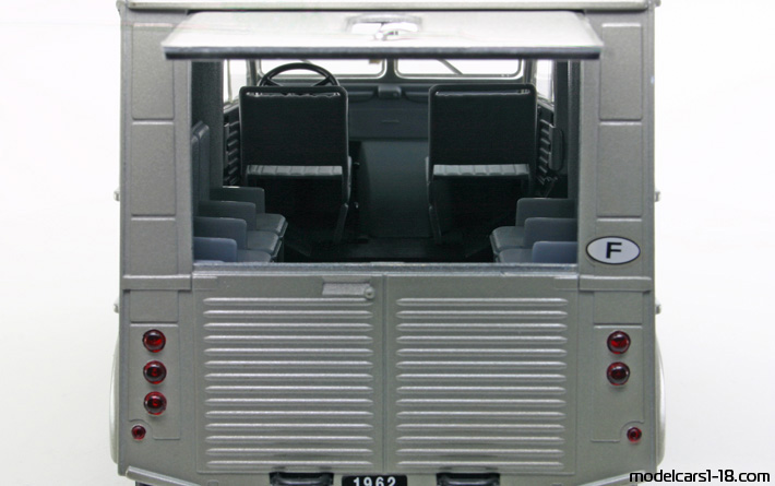 1962 - Citroen HY Solido 1/21 (Grau) Kofferraum / Klappbare Scheinwerfer