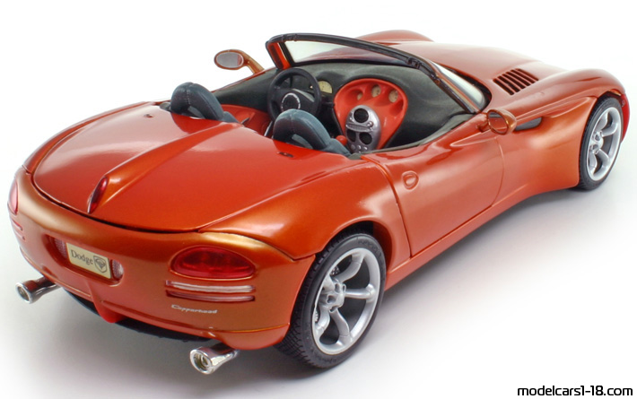 1997 - Dodge Copperhead Concept Maisto 1/18 (Rot) Hinten rechte seite