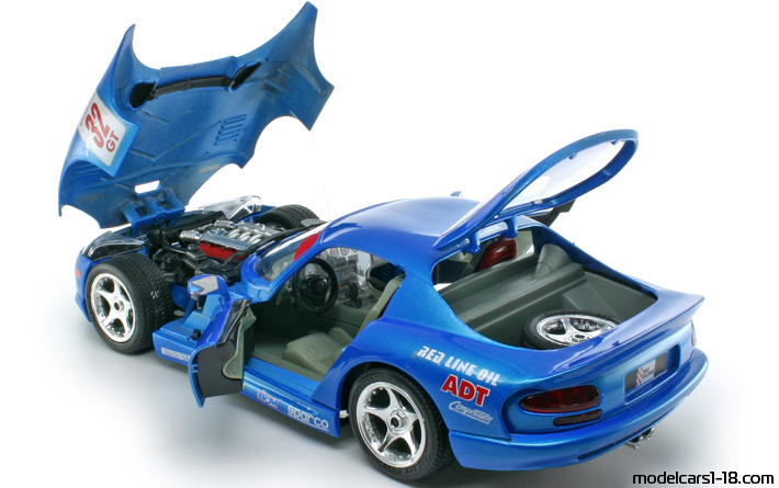 1999 - Dodge Viper GTS Bburago 1/18 (Blau) Zu öffnende Teile