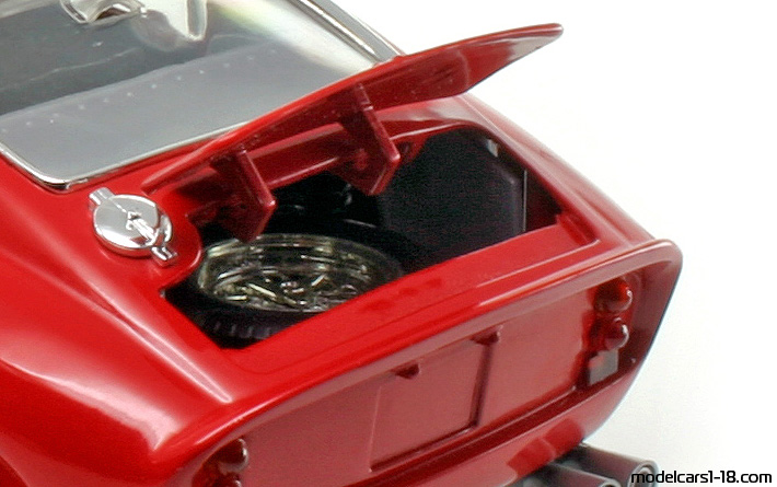 1962 - Ferrari 250 GTO Hot Wheels 1/18 (Rot) Kofferraum / Klappbare Scheinwerfer