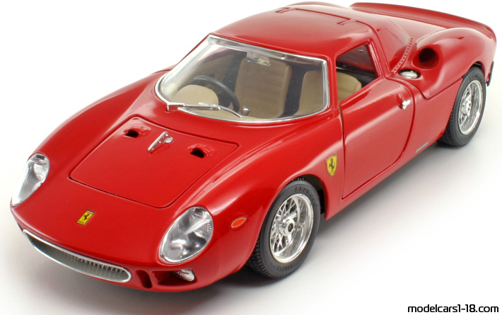 1964 - Ferrari 250 LM (Le Mans) Bburago 1/18 (Rot) Vorne linke Seite