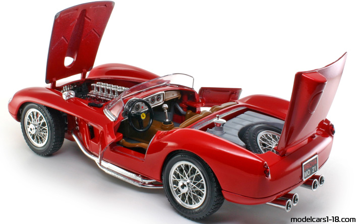1957 - Ferrari 250 Testa Rossa Bburago 1/18 (Rot) Zu öffnende Teile