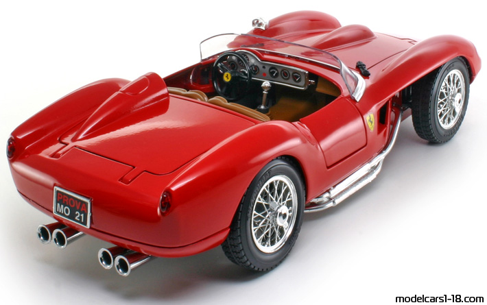 1957 - Ferrari 250 Testa Rossa Bburago 1/18 (Rot) Hinten rechte seite