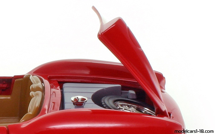 1957 - Ferrari 250 Testa Rossa Hot Wheels 1/18 (Rot) Kofferraum / Klappbare Scheinwerfer