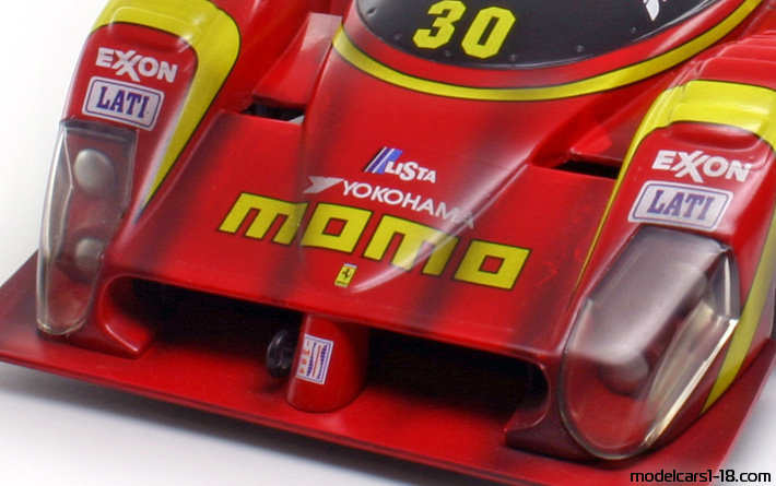 1993 - Ferrari 333 SP Hot Wheels 1/18 (Rot / Gelb) Kofferraum / Klappbare Scheinwerfer