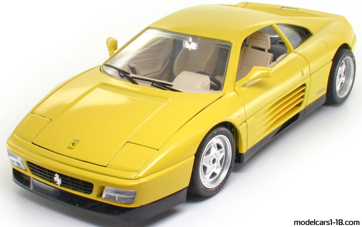 1989 - Ferrari 348 TB Bburago 1/18 (Blau) Vorne linke Seite