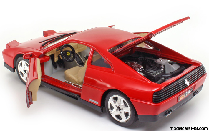 1989 - Ferrari 348 TB Polistil 1/18 (Rot) Zu öffnende Teile