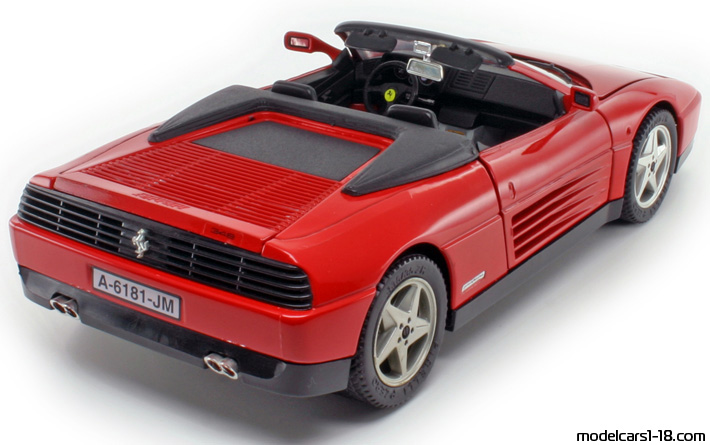 1989 - Ferrari 348 TS Mira 1/18 (Rot) Hinten rechte seite